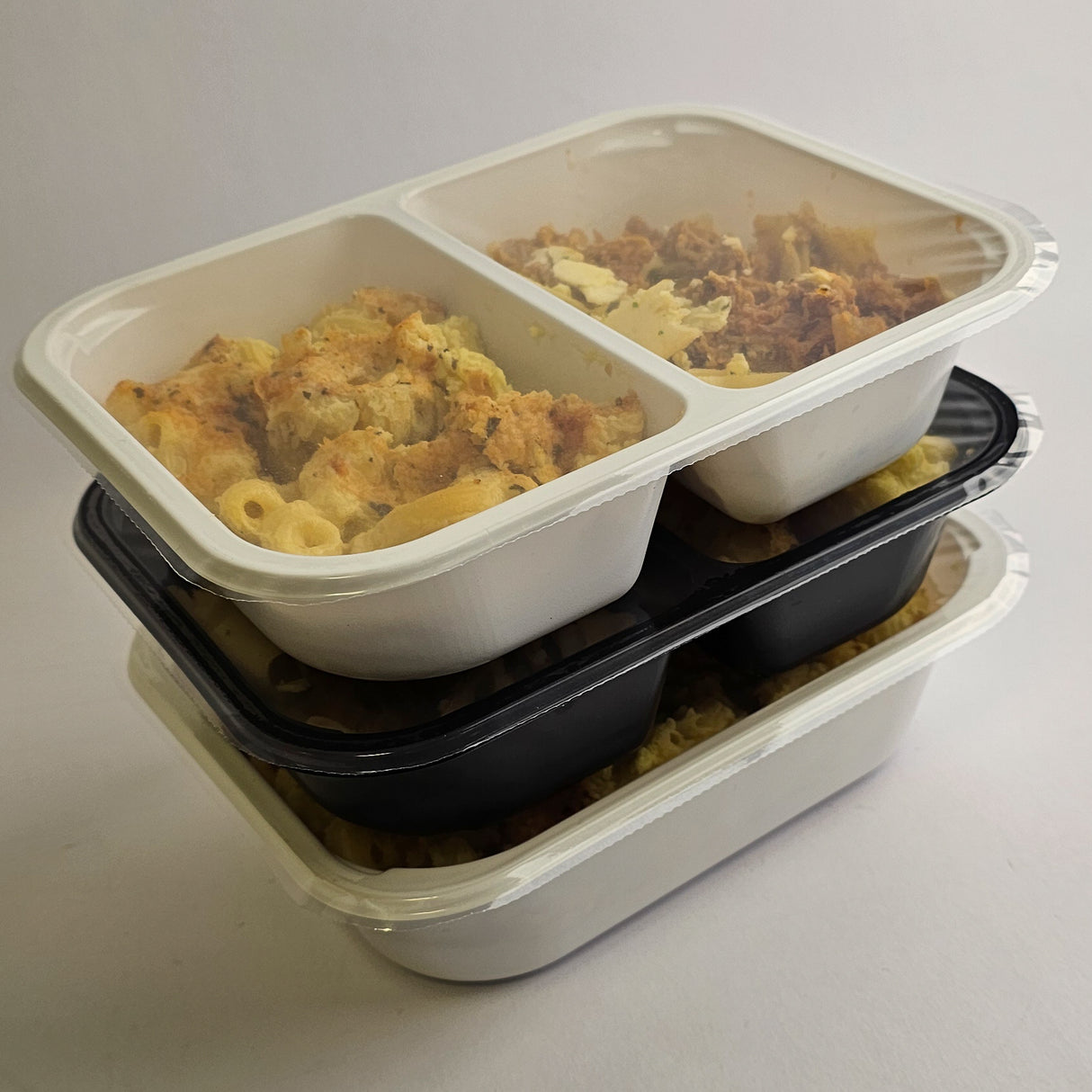 700ml Oven-Ready Meal Tray (Black) - 2 Compartment | 700/Box