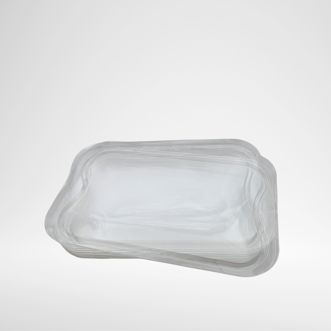 2919-50L-PET | Clear Snap-On Lid 294x193 Smoothwall and CPET Tray | 250/Box