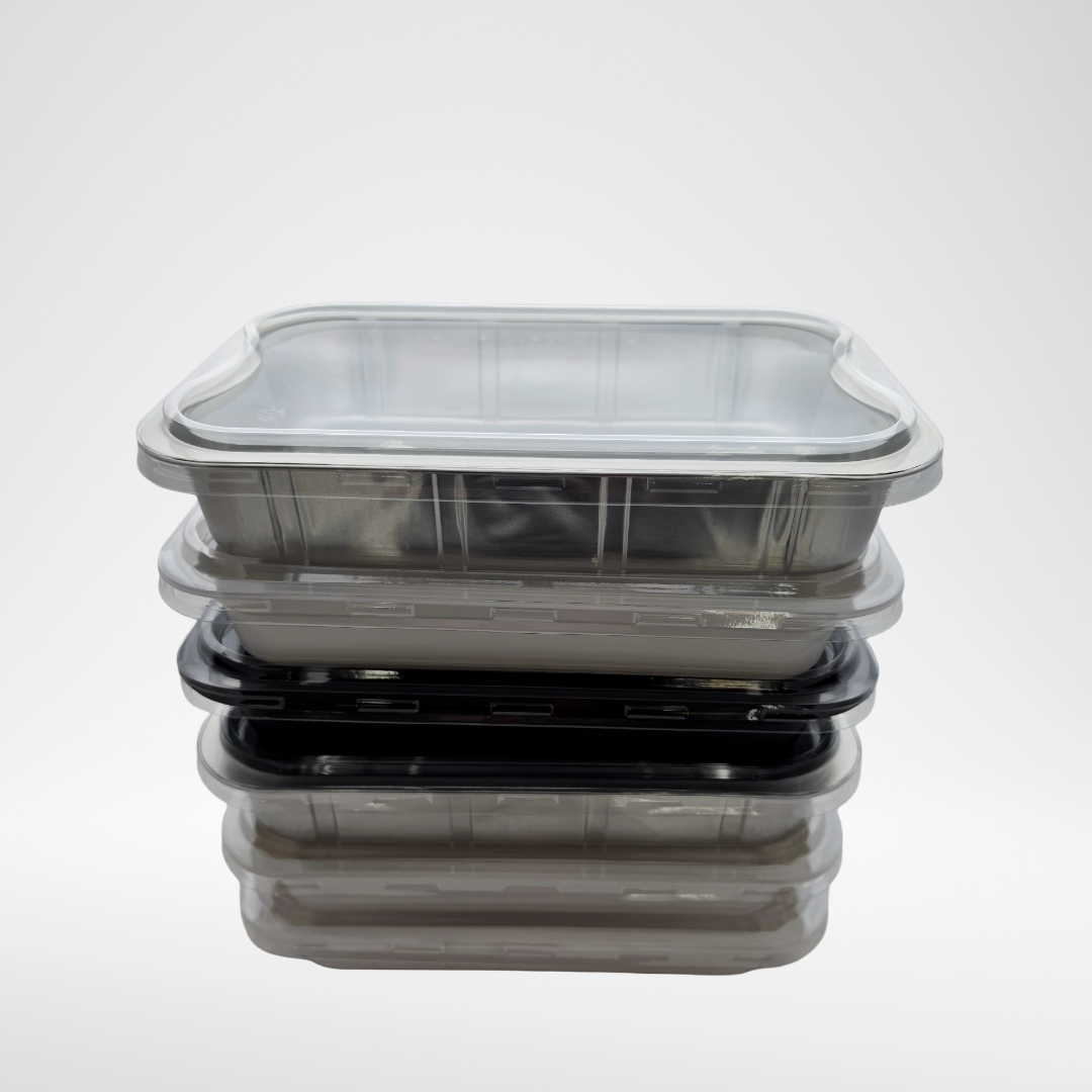 2919-50L-PET | Clear Snap-On Lid 294x193 Smoothwall and CPET Tray | 250/Box