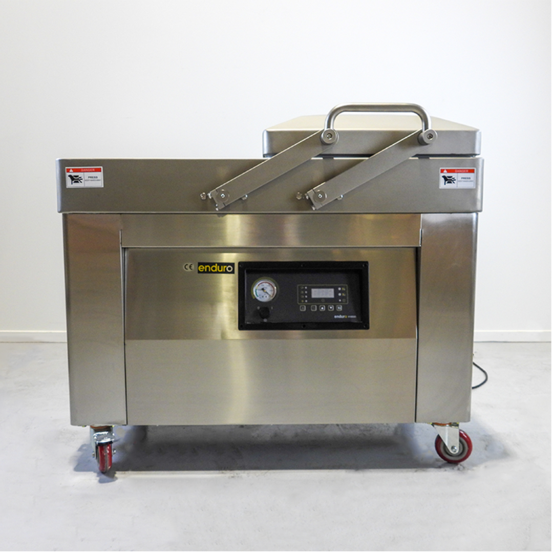 Enduro Floor Standing Double Chamber Gas-Flush Vacuum Packaging Machine 2x 410mm Seal