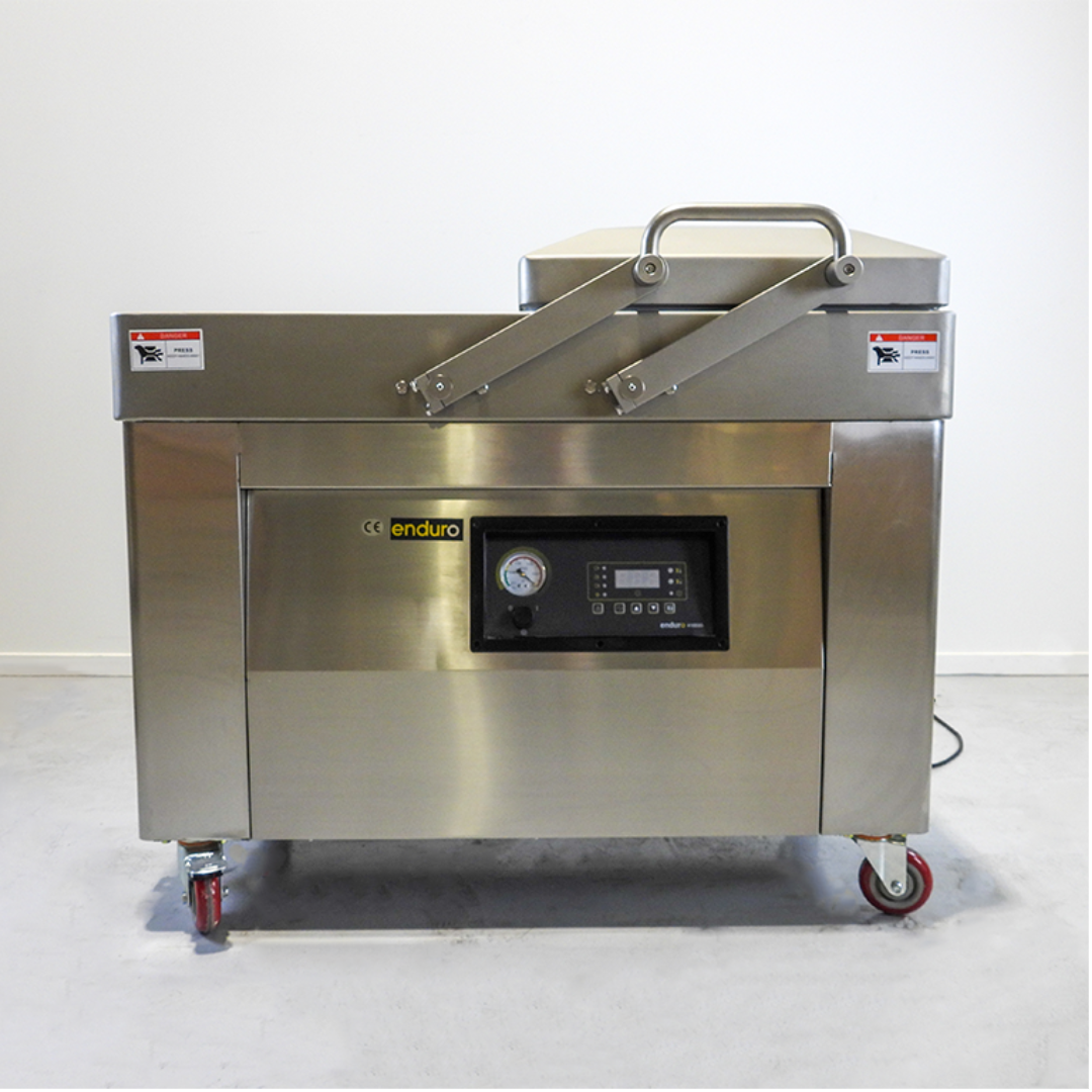 Enduro Floor Standing Double Chamber Gas-Flush Vacuum Packaging Machine 2x 410mm Seal | END-410D2G