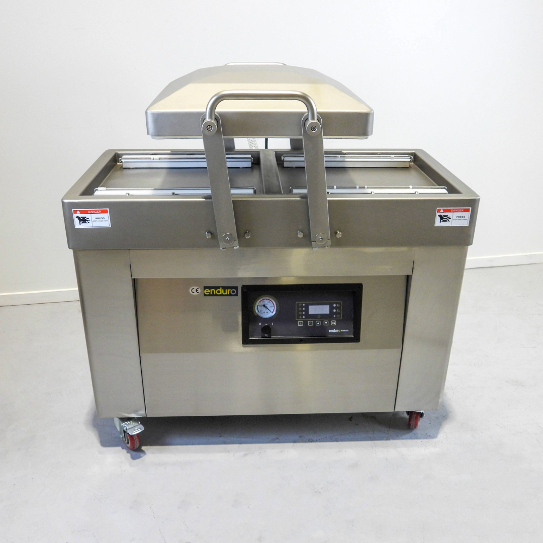 Enduro Floor Standing Double Chamber Gas-Flush Vacuum Packaging Machine 2x 410mm Seal | END-410D2G