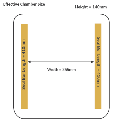 Enduro 410VP-2 Benchtop Vacuum Packer | Dual 410mm Seal-bars