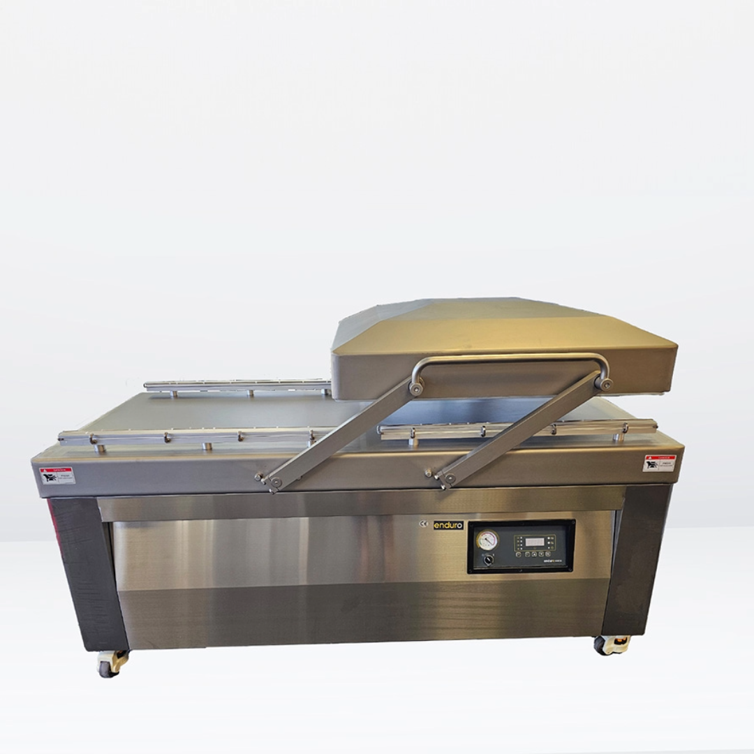 Enduro Floor-standing Double Chamber Gas-Flush Vacuum Packaging Machine 2x820mm Seal | END-820D2G