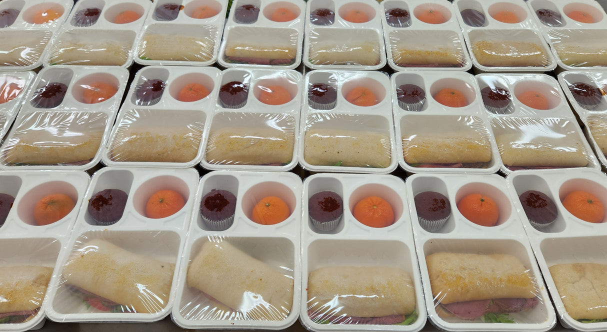 SL3C Home Compostable Trays 850ml 3-Compartment 270x170x52mm | 400/box