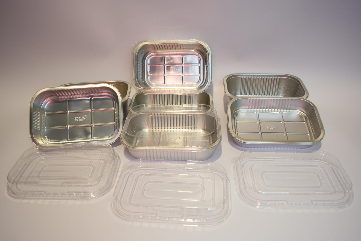 220L-PET Anti-Fog Lids for 220x150 Foil Smooth-wall Trays | 500/box