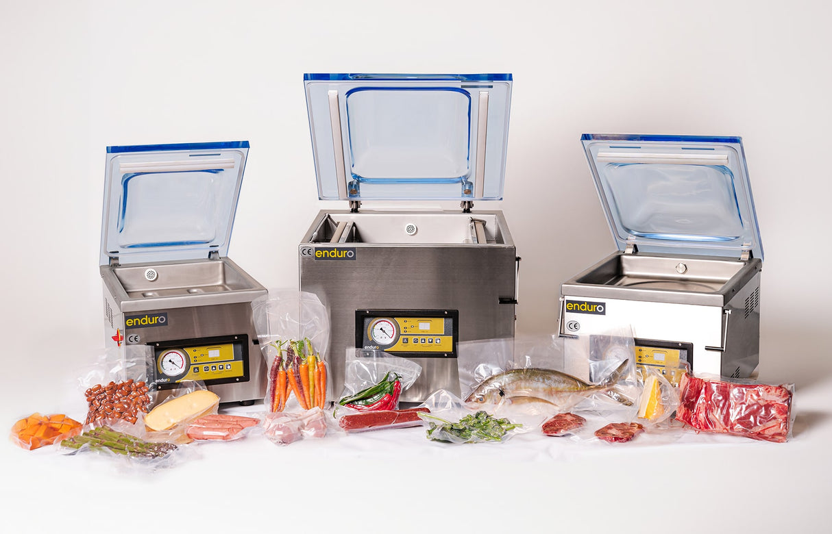 Enduro Benchtop Vacuum Packer 2x410mm Seal-bars 20m³/h Pump | 410VP