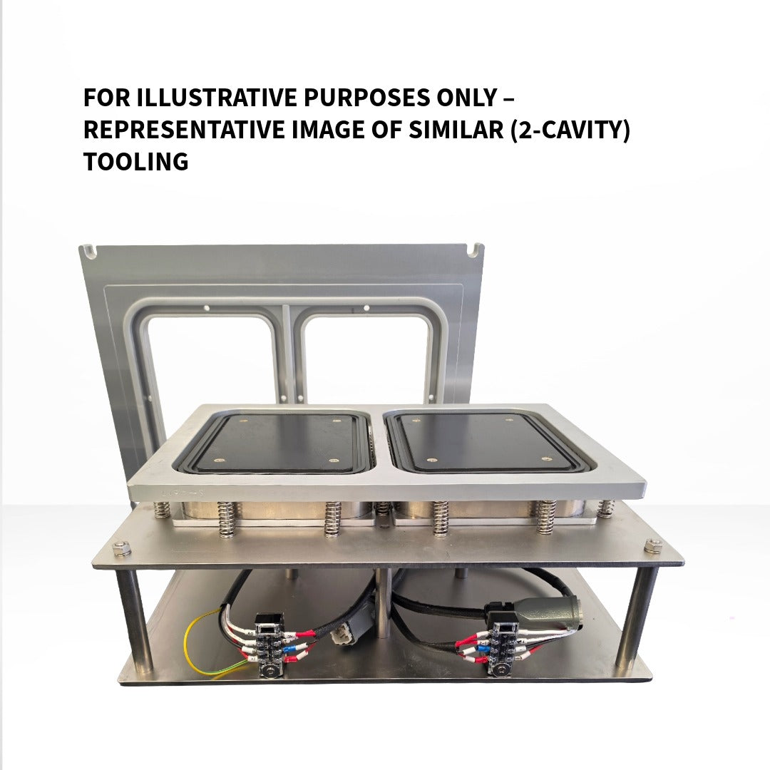Refurbished Tray Sealer Tooling | 9XLF 2-Up 170x127 Trays - RF-1K/9XLF2