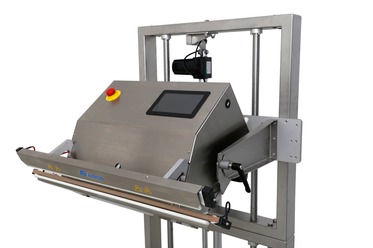 Industrial metal detector on a white background