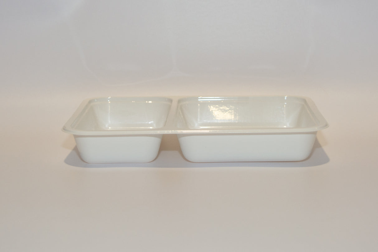 14-2FW Enduro C-PET Tray White 700ml 200x155x45mm 2-Compartments 700pcs