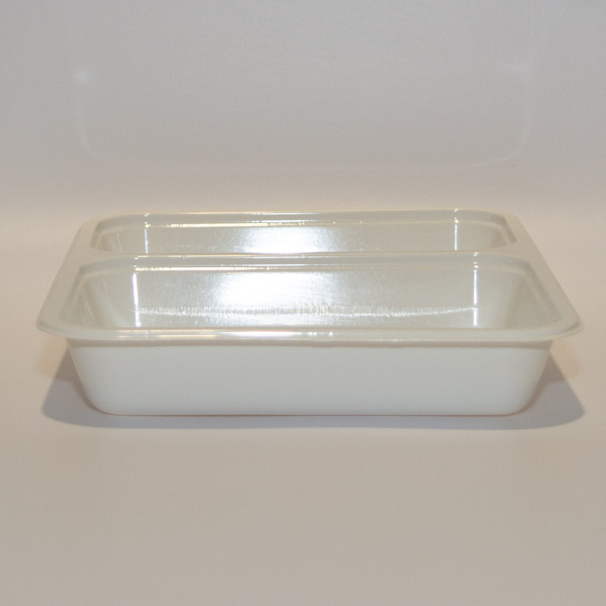 14-2FW Enduro C-PET Tray White 700ml 200x155x45mm 2-Compartments 700pcs