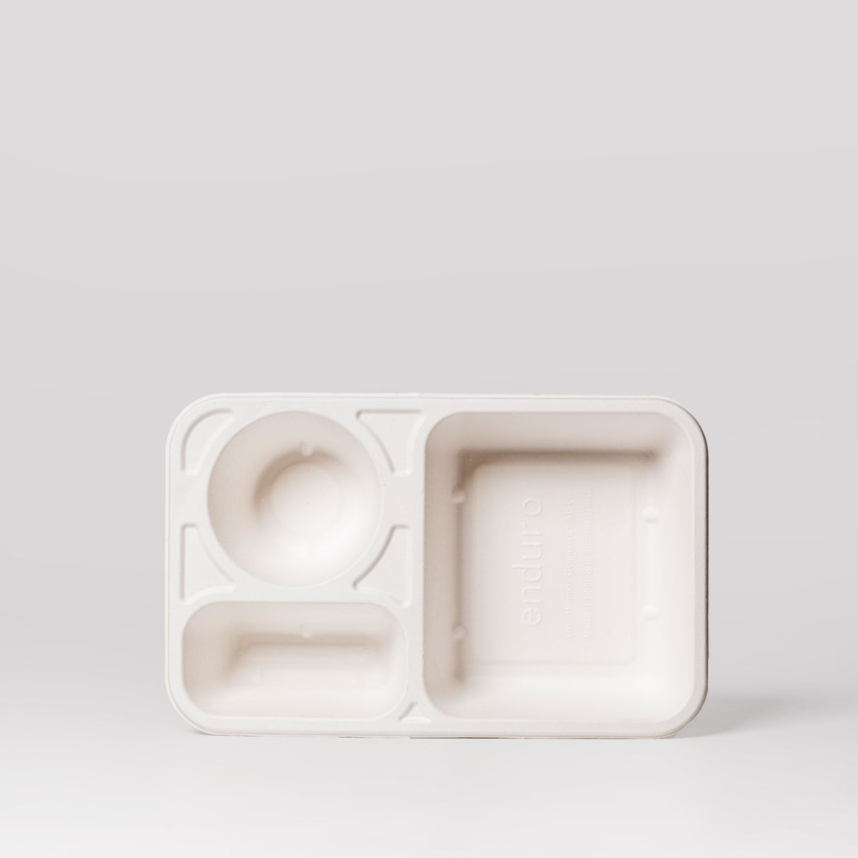 SL3C Home Compostable Trays 850ml 3-Compartment 270x170x52mm | 400/box