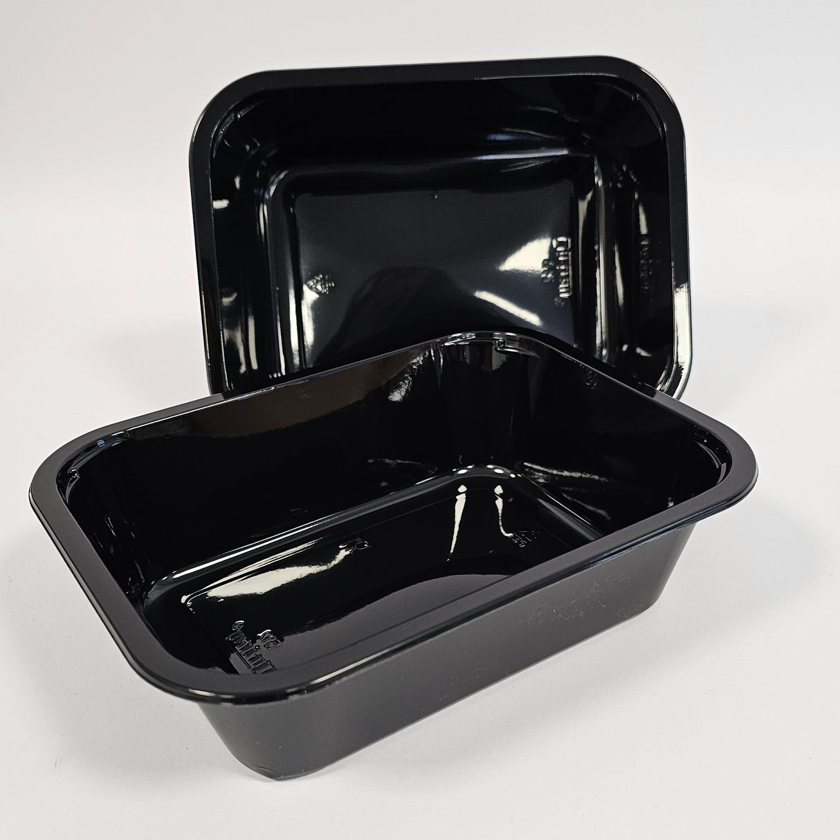 2512 On-Tray® C-PET Tray Black 1000ml 200x155x55mm 270pcs