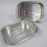 Aluminium Foil Tray 765ml Smoothwall School 178x136x32mm Intermediate 1000pcs 7836-32