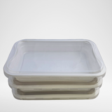 2919-50L-PET | Clear Snap-On Lid 294x193 Smoothwall and CPET Tray | 250/Box