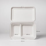 Compostable Clamshell Lunch Boxes x 50