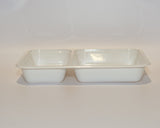 22177-2W Enduro FreezerFresh CPET Tray White 750ml 227x177x32mm 2-Compartment 300pcs