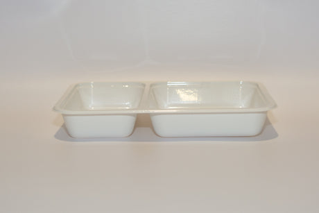 END-22177-2W 32G CPET White Tray 227x177x32 (double) (Box of 300 Trays)